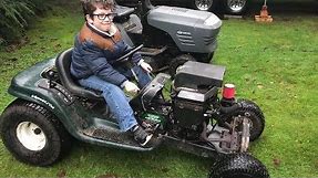 Rat Rod Lawn Mower (Quick build and test drive)