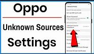Oppo Unknown Sources Settings | How To Find Unknown Sources On Oppo A3S