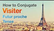How to conjugate Visiter (to visit ) in Futur proche tense.