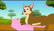 Fox And The Cat - Aesop's Fables - Animated/Cartoon Tales For Kids