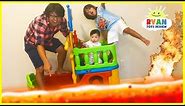 THE FLOOR IS LAVA CHALLENGE! Ryan ToysReview Family Fun Kids Pretend Playtime