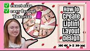 How to create a liptint layout design easiest tutorial / Julia mecaela