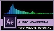 After Effects Audio Waveform Animation - Two Minute Tutorial