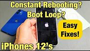 iPhone 12's: Stuck in Constant Rebooting Boot Loop with Apple Logo Off & On Nonstop? FIXED!