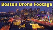 Aerial View of Boston Massachusetts By Drone 4k Footage