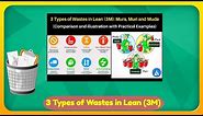3 Types of Wastes in Lean (3M): Mura, Muri, and Muda - illustration with Practical Examples