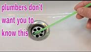 put a drinking straw in your drain and you will be surprised what you find