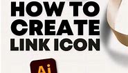 Learn How to Create a "Link Icon" in Adobe Illustrator Step-by-Step! #adobeillustrator