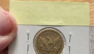 1843-C Quarter Eagle ($2.50), Large Date, Plain 4 Gold Charlotte Mint Mintage: 23,076