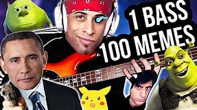 1 BASS, 100 MUSIC MEMES