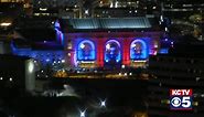 Union Station in KU colors