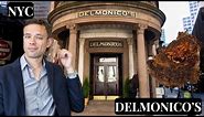 Eating at Delmonico’s. NYC. One of the Best Steakhouses and a Legendary Restaurant