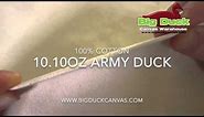 10.10oz Army Duck Canvas Fabric from Big Duck Canvas