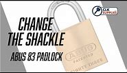 How to Change a Shackle on Abus 83 Series Padlocks