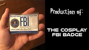 How I Make the Cosplay FBI Badge (Physical Copy)