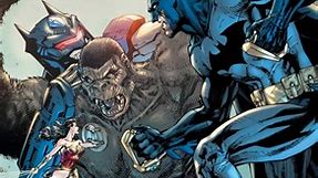 Batman - It’s Mech vs. Monster in the variant cover by Jim...