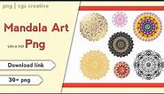 Mandala art png | luxury mandala art download link | cgs creative ||