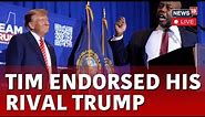 Tim Scott News LIVE | Tim Scott Endorses Ex-Rival Donald Trump | Trump News LIVE | USA News | N18L