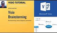 How to use the Brainstorming, Charts and the protection feature in Microsoft Visio