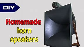 Diy horn speakers. How to made horn speakers W.E.