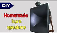 Diy horn speakers. How to made horn speakers W.E.