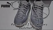 Close Look at Puma's Stewie 2 Team Women's Basketball Shoes Platinum Gray Puma White