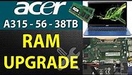 Acer Aspire 3 N19c1 🚩 A315 56 38Tb 💻 Ram Upgrade