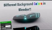 How to CHANGE the WORLD BACKGROUND COLOR in Blender!
