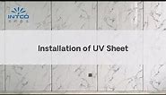 How to Install UV Marble Sheets on Walls - PVC Marble Sheet Installation - Tutorial by Intco Decor