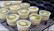 Super Soft & Fluffy Zebra Cupcake - Matcha Green Tea
