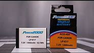 Fully decoded LP-E17 battery for Canon cameras!