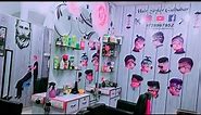 My salon renovation | 3d Hd Waterproof Hair Salon Wallpaper | How to make barber shop 2024