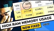 FIX High Memory/RAM Usage in 5 Minutes (Windows 10/11)✔️