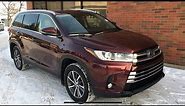 2019 Toyota Highlander XLE - review of features and full walk around.
