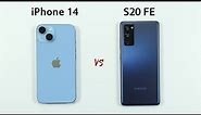 iphone 14 vs Samsung S20 FE 5G | SPEED TEST
