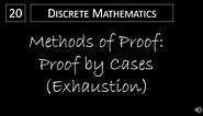 Discrete Math - 1.8.1 Proof by Cases