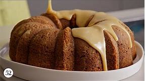 The Absolute Best Applesauce Cake with Caramel Glaze | Recipes