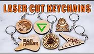 Laser Cut Keychain Projects / CO2 Laser Cutter Key Holders