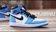 Air Jordan 1 UNIVERSITY BLUE UNC 2021 Review & On Feet