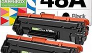 GREENBOX Compatible Toner Cartridge Replacement for HP CF248A 48A for HP Laserjet Pro M15w M15a M16a M16w HP Laserjet MFP M28w M28a M29a MFP M29w 248A Printer Toner (Black 2 Pack)