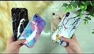 Caseco Design Phone Cases - Holographic Marble Case for iPhone 13, Samsung S22, & Android Phones
