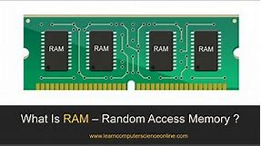 What Is RAM ? | Computer Random Access Memory - RAM Explained