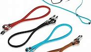 4 PCS Premium Eyeglass Straps - Sunglasses String Holder Strap - Leather Glasses Chain Lanyard for Men Women and Kids - Adjustable Eyewear Retainer Cord