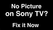 Sony TV No Picture but Sound - Fix it Now