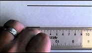 Tutorial: How to use a metric ruler