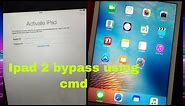 IPAD 2 BYPASS ICLOUD APPLE ID FOR FREE USING CMD IOS 9.3.5