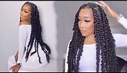 How to EASY Long Knotless Passion Braids. NOT HEAVY