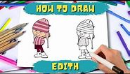 How to draw Edith | Despicable Me 4 | Step by Step