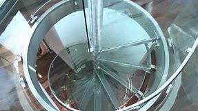 Installation of an enzie Universal Glass Spiral Staircase