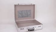Silver Briefcase Large Aluminum Hard Case Toolboxes